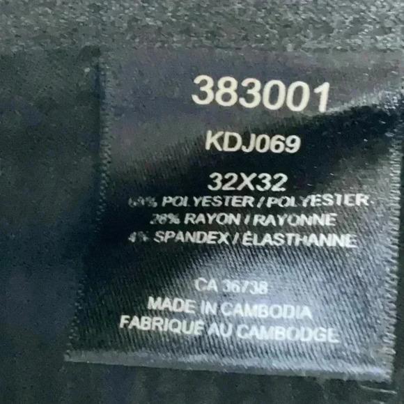 NWOT Kenneth  Cole Reaction Casual Pants Size 32x32 - Picture 4 of 4